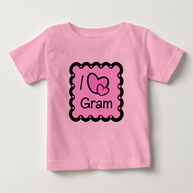 I Love Gram Cute T-Shirt (Front)