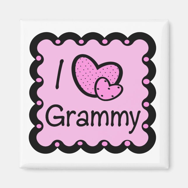 I Love Grammy Cute T-Shirt Magnet (Front)