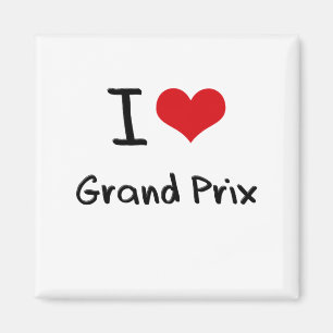 I Love Grand Prix Magnet