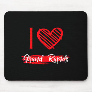 I Love Grand Rads I Heart Grand Rads  Mouse Mat