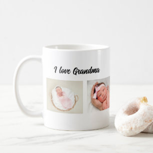 I Love Grandma Custom Photo Mug