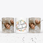I Love Grandma Custom Photo Mug<br><div class="desc">Add your photos to this cute mug! Perfect gift</div>