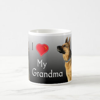 I Love Grandma German Shepherd Coffee Mug