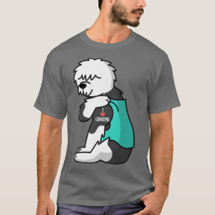 I Love Grandma Tattoo Old English Sheepdog Grandmo T-Shirt