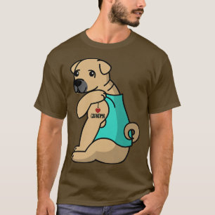I Love Grandma Tattoo Shar Pei Grandmother Dog T-Shirt