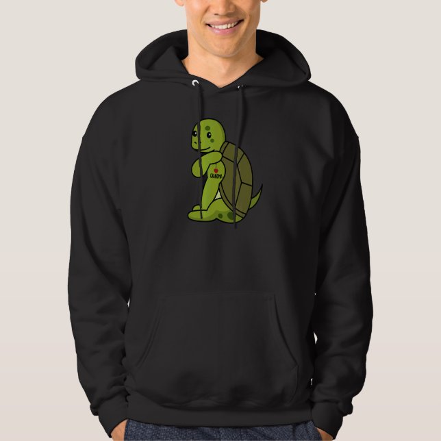 I Love Grandma Tattoo Turtle Grandmother Pet Hoodie (Front)