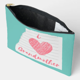 i love grandmother accessory pouch