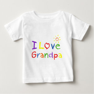 I love Grandpa Baby T-Shirt