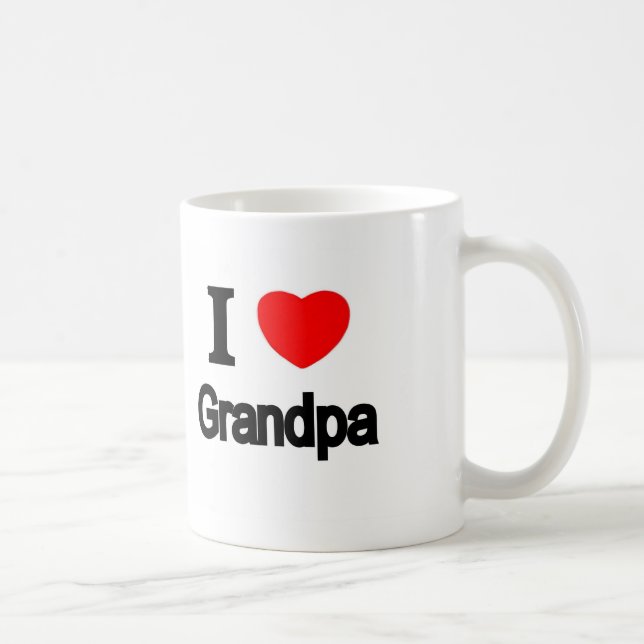 I Love Grandpa Coffee Mug (Right)