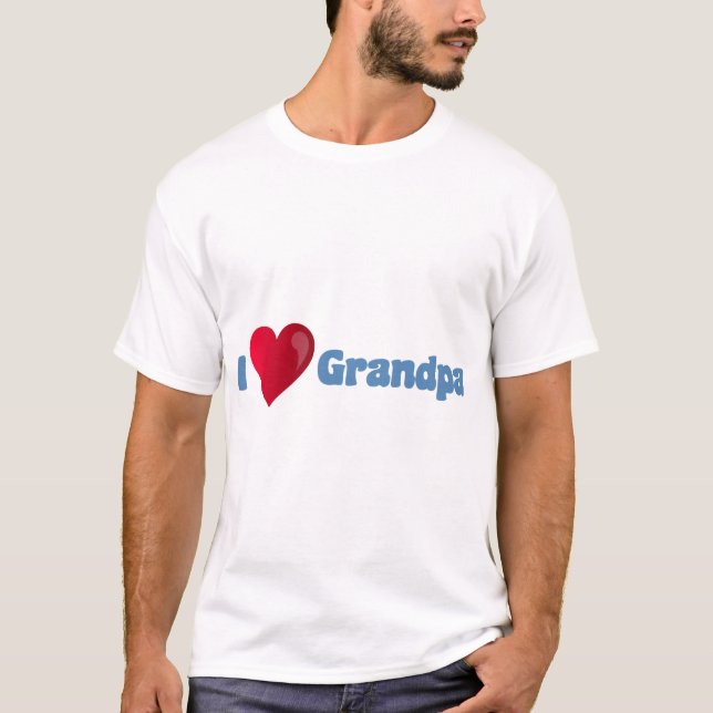 I Love Grandpa T-Shirt (Front)