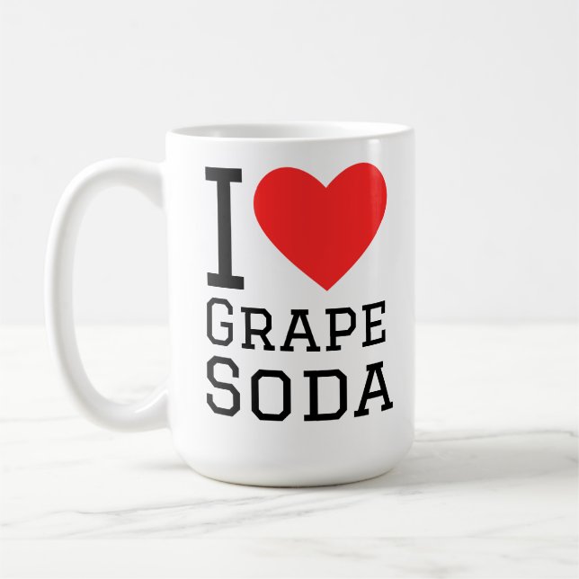 I love grape soda coffee mug (Left)