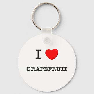 I Love GRAPEFRUIT ( food ) Key Ring