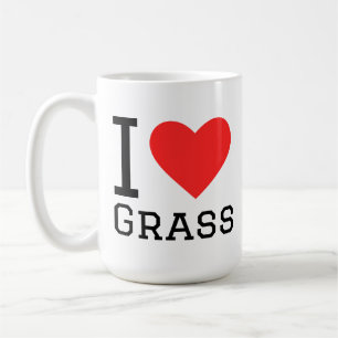 I love grass coffee mug