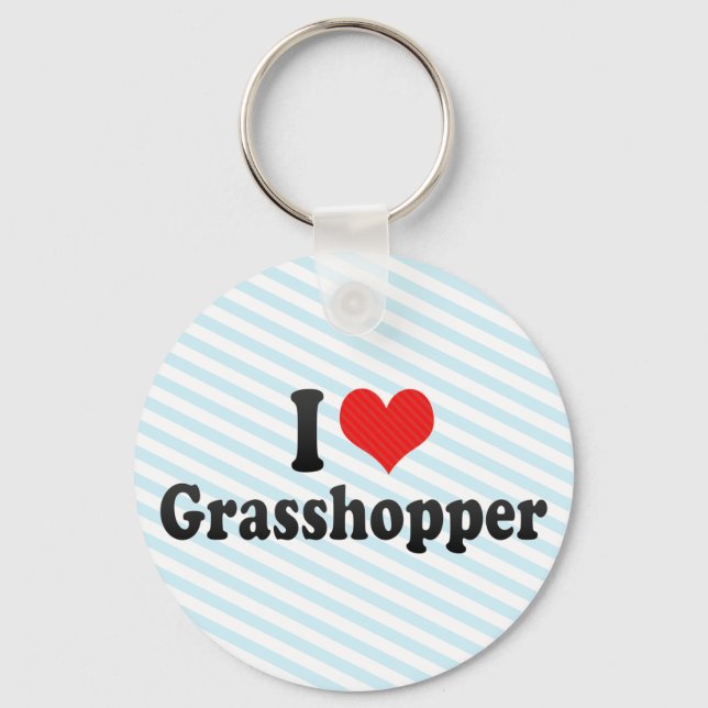 I Love Grasshopper Key Ring (Front)