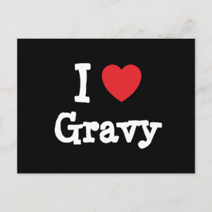 I love Gravy heart T-Shirt Postcard