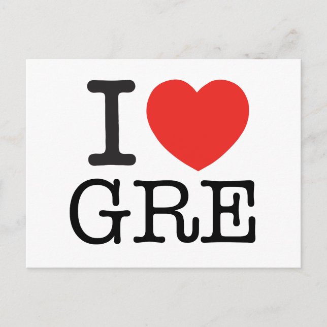 I Love Gre Postcard (Front)
