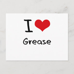 I Love Grease Postcard