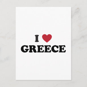 I Love Greece Postcard