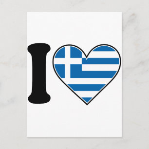 I Love Greece Postcard