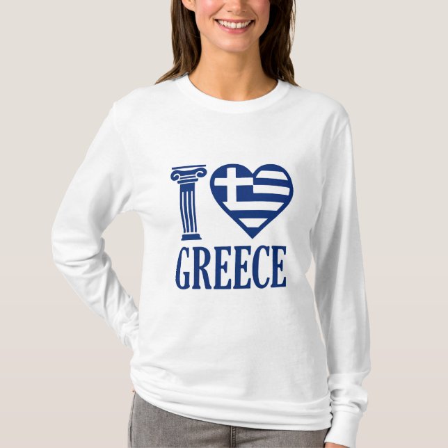 I love Greece T-Shirt (Front)