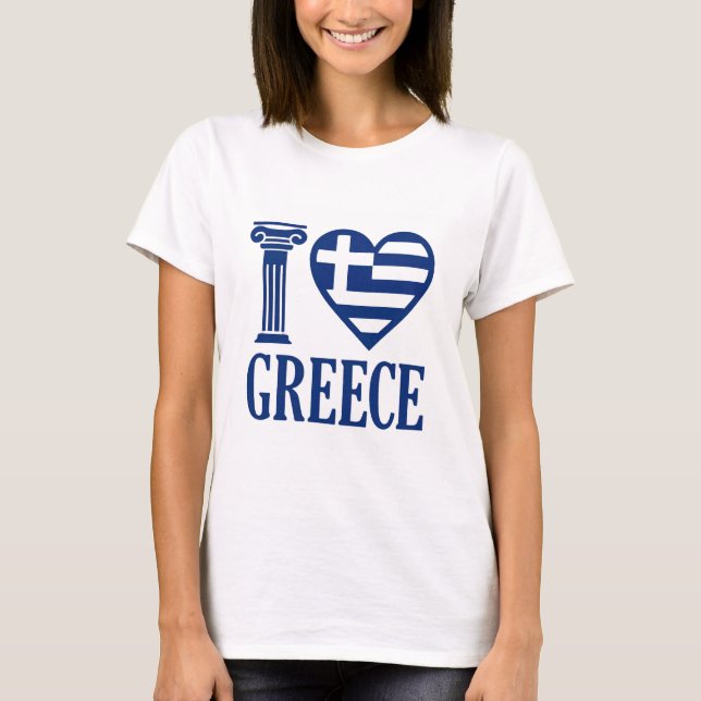I love Greece T-Shirt (Front)