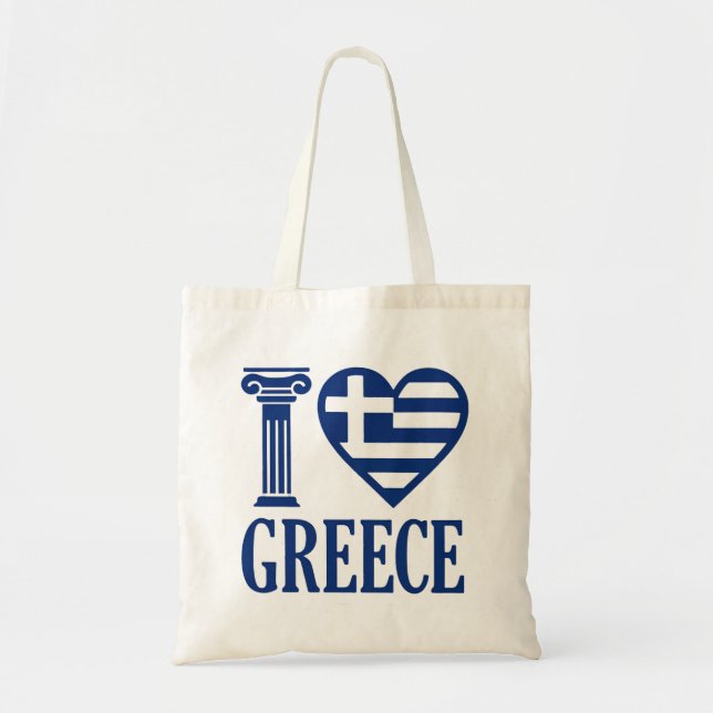 I love Greece Tote Bag (Front)