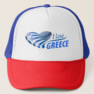 I Love Greece Trucker Hat