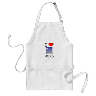 I Love Greek Boys Standard Apron