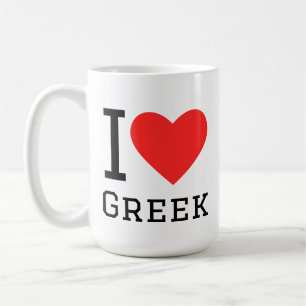 I love Greek  Coffee Mug