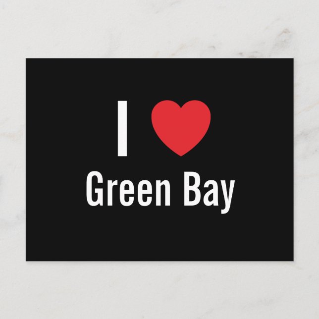 I love Green Bay Postcard (Front)