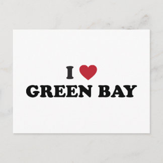 I Love Green Bay Wisconsin Postcard