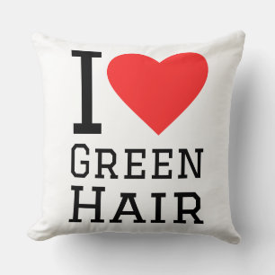 I love green hair cushion