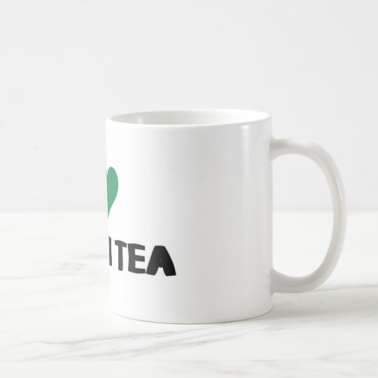 I Love green tea Coffee Mug