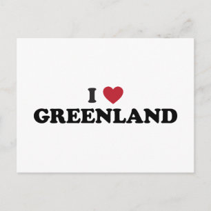 I Love Greenland Postcard