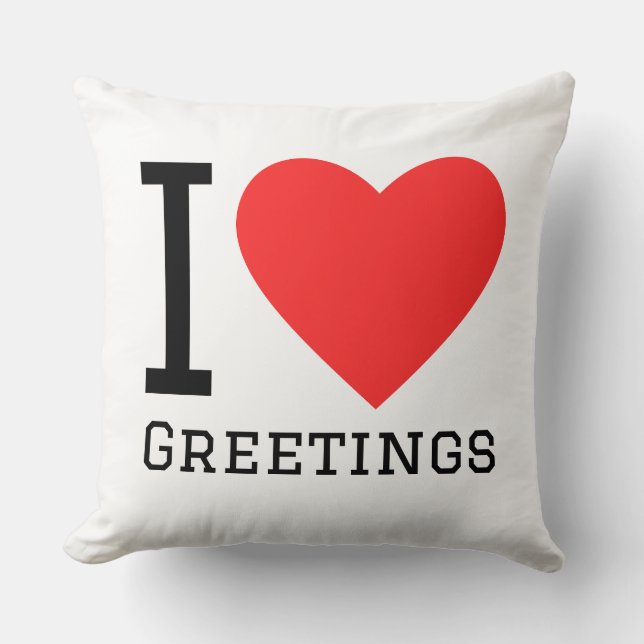 I love greeting cushion (Front)