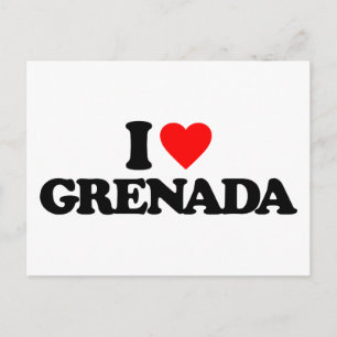 I LOVE GRENADA POSTCARD