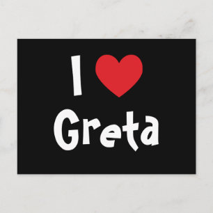 I Love Greta Postcard
