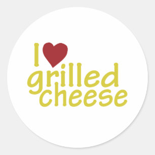 I Love Grilled Cheese Classic Round Sticker