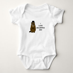 I love Groundhog Day Baby Bodysuit