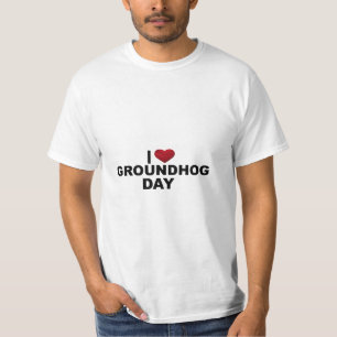 I Love Groundhog Day Forecasting Animal Cool T-Shirt