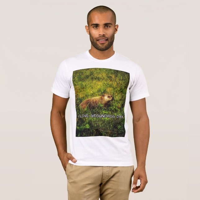 I love Groundhog Day t-shirt (Front Full)
