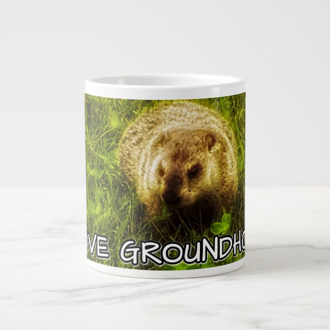 I love groundhogs mug (Front)