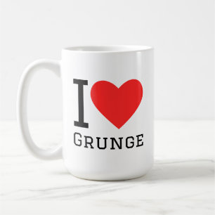 I love grunge coffee mug