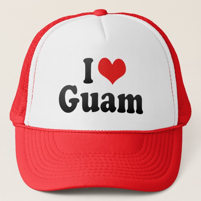 I Love Guam Trucker Hat (Front)