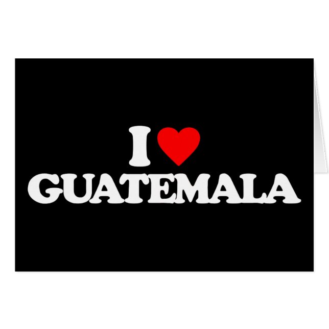 I LOVE GUATEMALA (Front Horizontal)