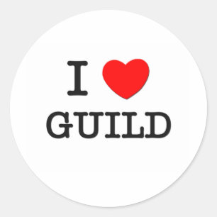 I Love Guild Classic Round Sticker