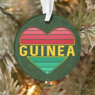 I Love Guinea, Guinean Heart Ornament