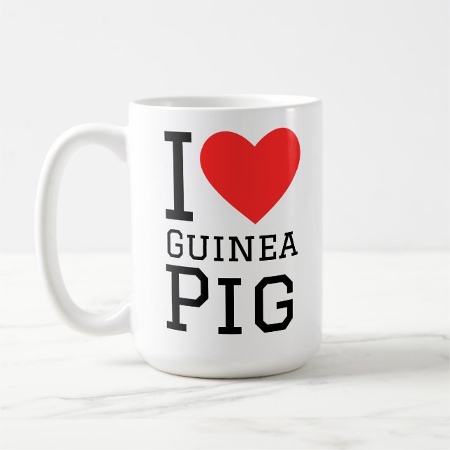 I love Guinea pig Coffee Mug (Left)