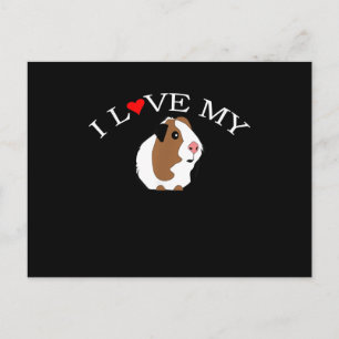 I Love Guinea Pig   Guinea Pig Lovers Postcard