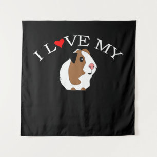 I Love Guinea Pig Guinea Pig Lovers Tapestry